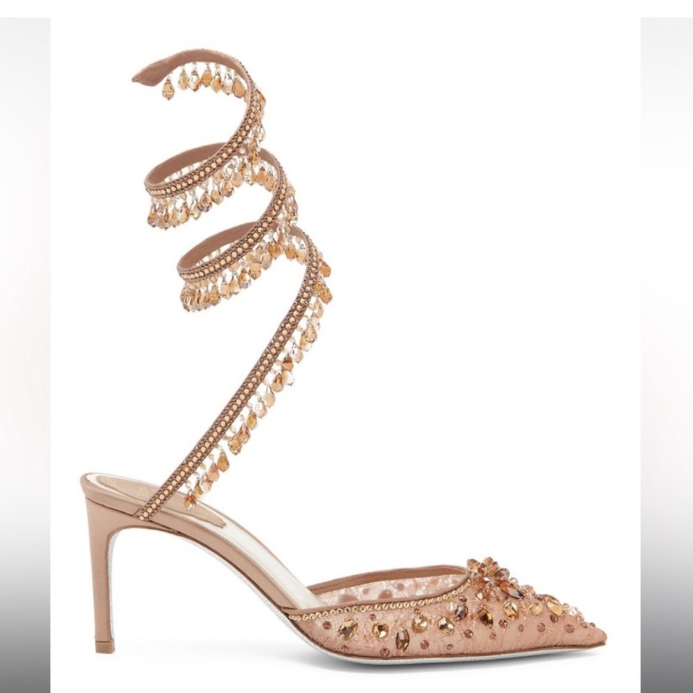 Rene Caovilla Cleo Chandelier Crystal Pump